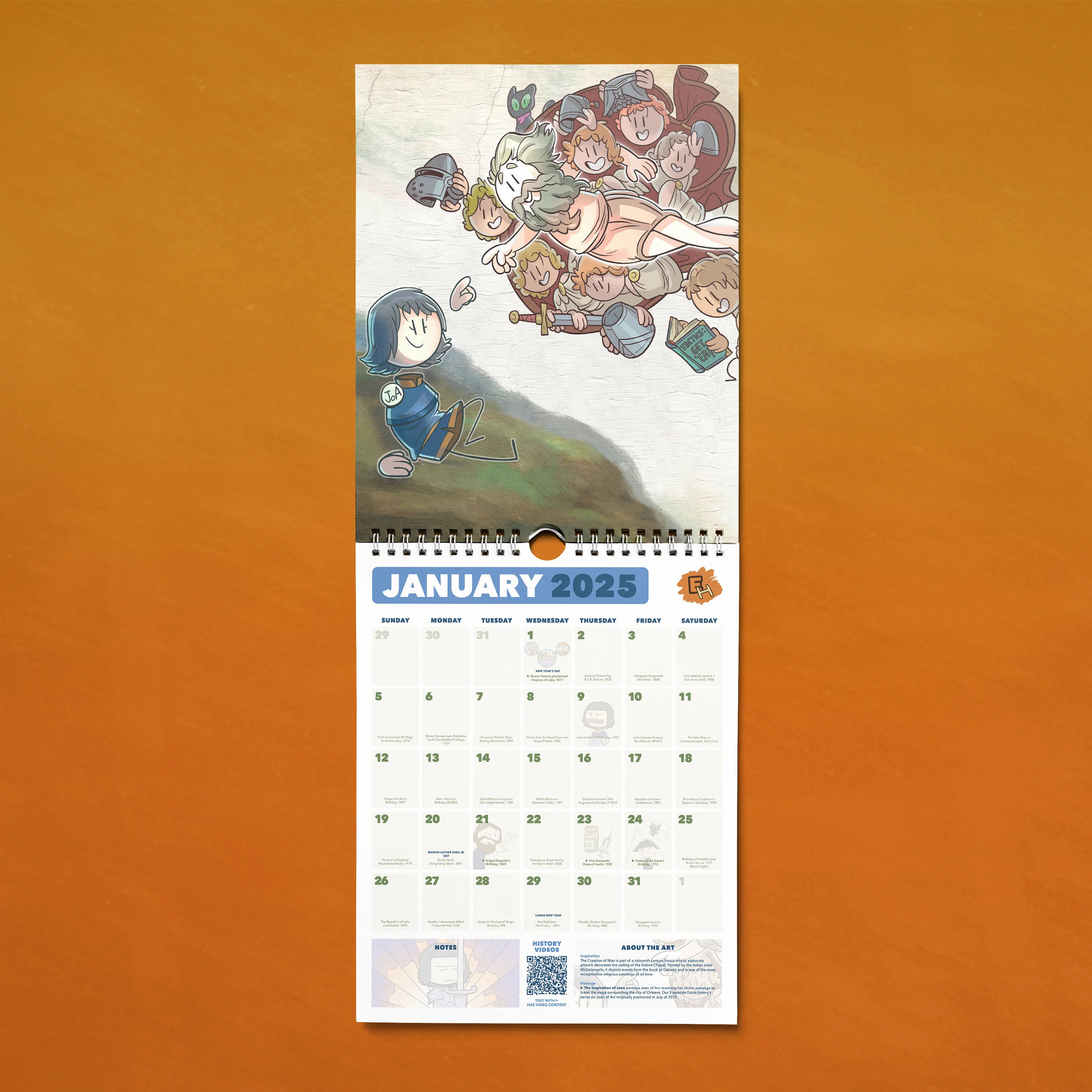 Extra History 2025 "History Happens Every Day" Calendar - Image 2