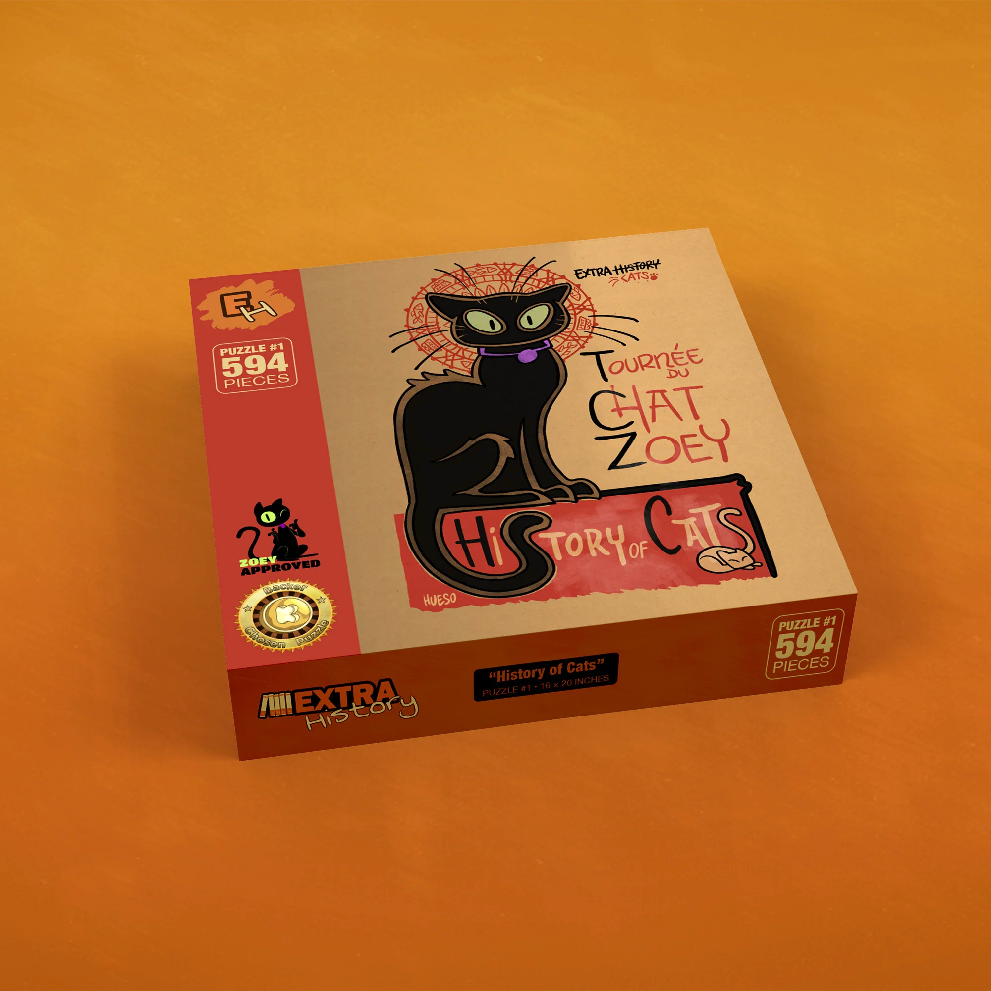 Extra History Zoey Noir History of Cats Puzzle